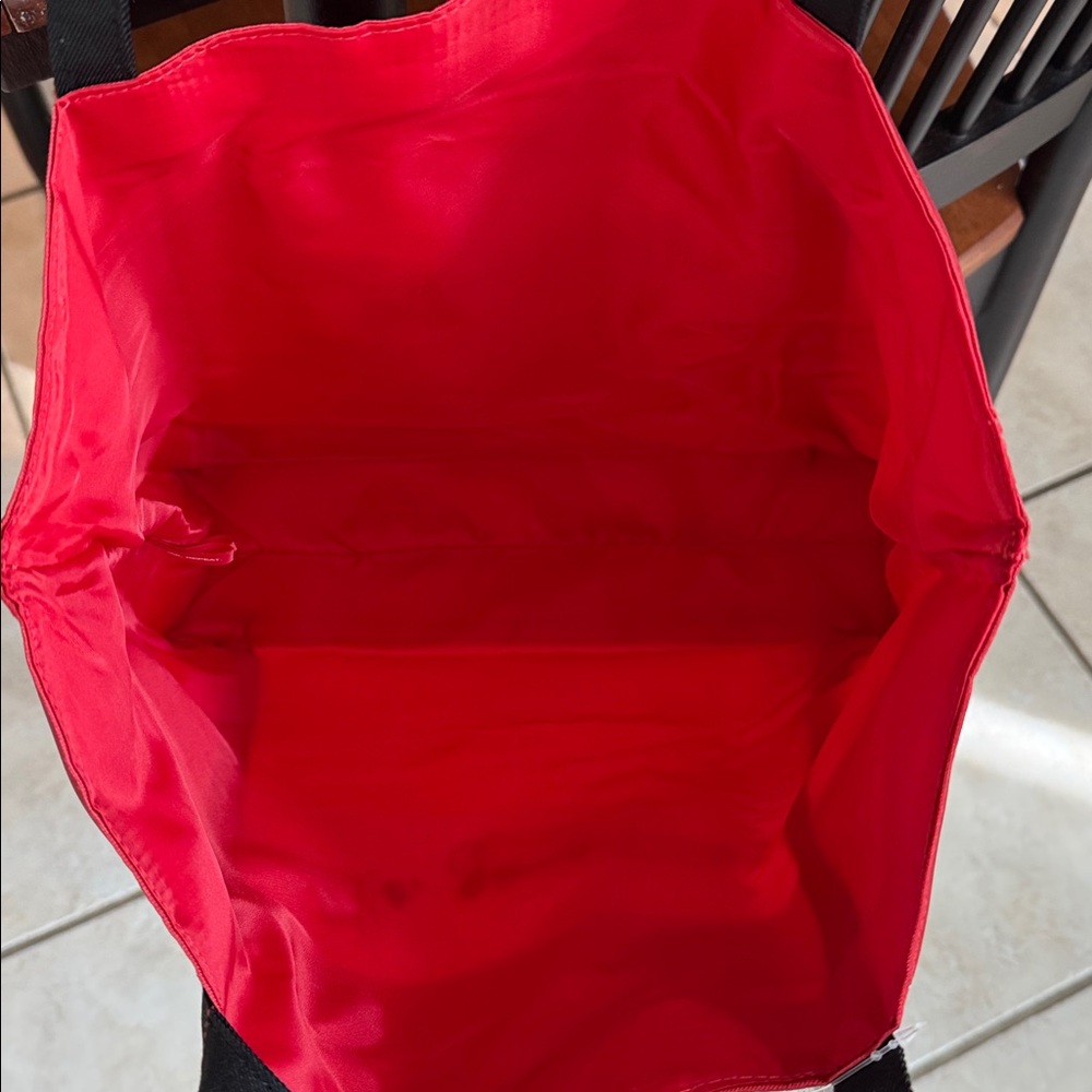 Kate Spade + Clinique “hello gorgeous” tote, red and pink stripe, NWT - Picture 4 of 6